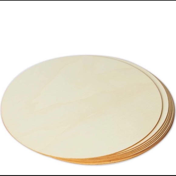 Wall Decor 12" Thin Birch Wood Round Handmade Gnome Spring Wall Art Door Hanging - Picture 4 of 5